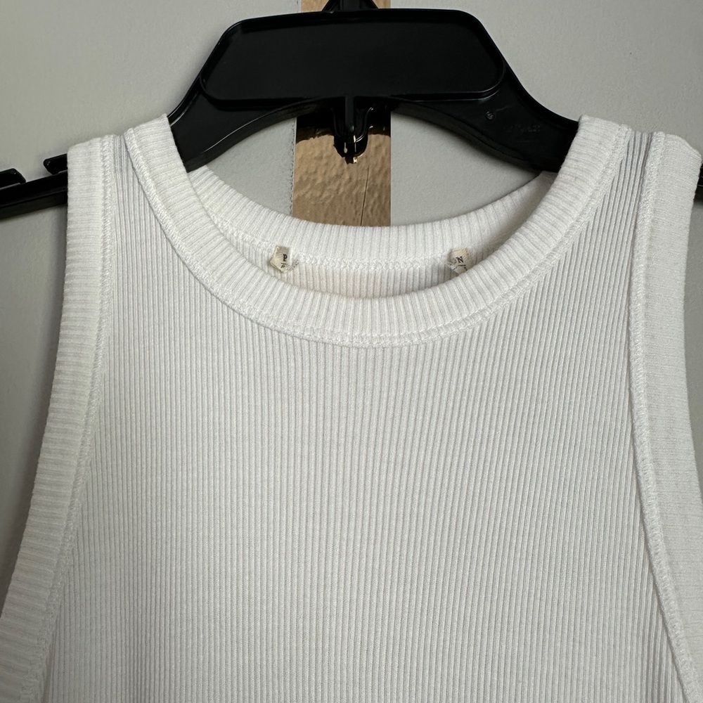 Sleeveless White Maxi Dress - Minimalist Tank Style - Picture 2 of 4